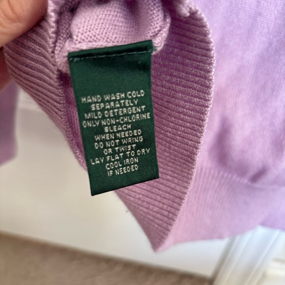 Lauren Ralph Lauren Turtleneck Sweater Silk Cashmere - Picture 6 of 8